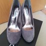 Dune grey suede platform court uk4 Image 4