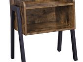 Side Table Nightstand Retro Rustic Chic Wood Look- FREE DELIVERY NATIONWIDE