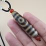 Vintage Himalayan Tibetan 2 Eyes Agate Dzi Bead Amulet Image 9