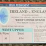 Very Rare 1995 Ireland v England - Five Nations Championship Programme + Match Ticket Image 3