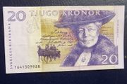 Sweden 1995.20 Kronor.Crisp Very Fine Condition.