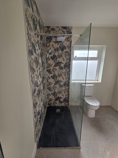Shower glass panel