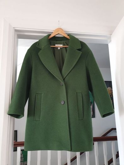 Marks & Spencer Green Coat Size Uk 16