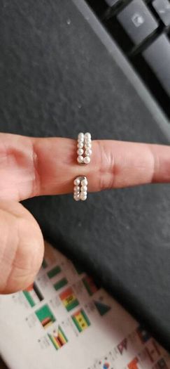 Sumiyaki Butterfly Faux Pearl Adjustable Ring