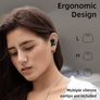 True Wireless Earbuds - Bluetooth 5.0- CVC 8.0 Noise Cancelling Earbuds - 24H Playtime - IP55 Waterproof -Deep Bass for Sport-Black Image 4