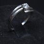 Vintage 9ct Gold Solitaire Ring Dublin Hallmarked CZ Size 54.5 2.07g Image 3