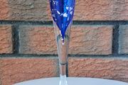 Adam Aaronson Art Glass Footed Bud Vase