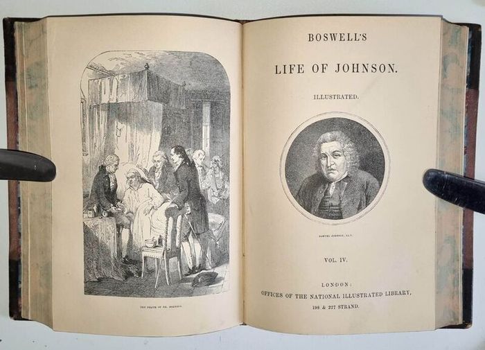 James Boswell, The Life of Samuel Johnson, 1851. Illustrated, First Edition.