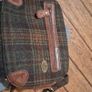 Leather and tweed shoulder bag Image 3