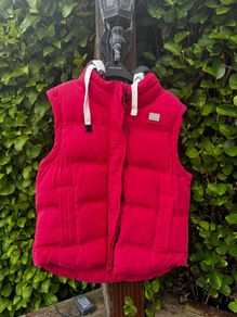 Superdry Red Hooded Gilet XL