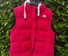 Superdry Red Hooded Gilet XL
