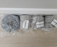 cat 5e cabling - 3 x 18.3M and 1 x 30M rolls sealed new