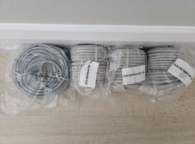 cat 5e cabling - 3 x 18.3M and 1 x 30M rolls sealed new