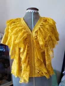 Yellow Lace Top