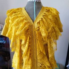 Yellow Lace Top