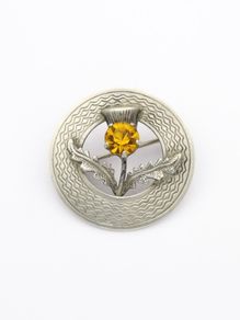 925 Vintage Ward Bros Sterling Silver Scottish Thistle Brooch
