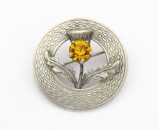 925 Vintage Ward Bros Sterling Silver Scottish Thistle Brooch