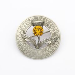 925 Vintage Ward Bros Sterling Silver Scottish Thistle Brooch