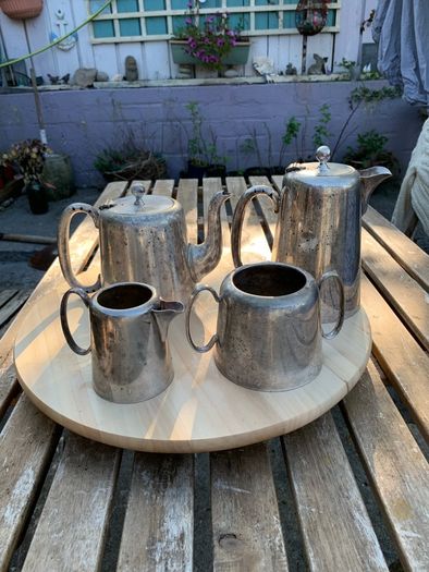 Antique 'Gresham hotel' silver lated tea set