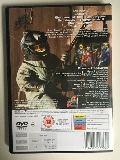 Red Dwarf - Series VI (1993) Craig Charles [DVD TV Boxset]