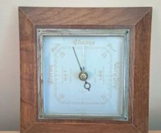 1930s Oak Wall Barometer