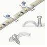 strip lamp transparent mounting bracket, LED lamp with fixing clamp, Image 2