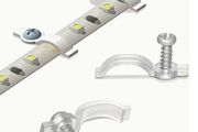 100pcs strip lamp transparent mounting bracket, LED lamp with fixing clamp,