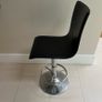 3 Kitchen Bar Stools Black with silver finish Image 8