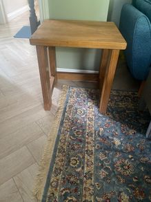 solid oak side table