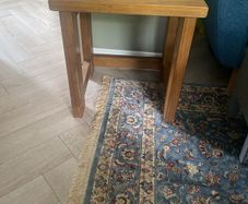 solid oak side table