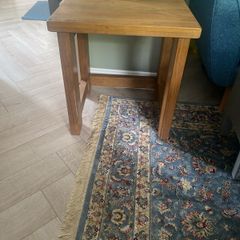 solid oak side table