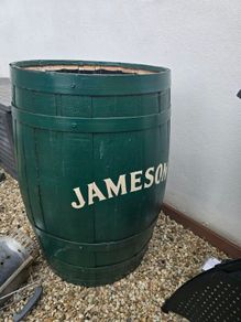Jameson whiskey barrel  (perfect for plunge pool)