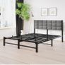 Double Bed Frame Upholstered Platform Bed with Headboard,4ft6 Image 2