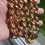 A striking and stylish vintage gold-tone necklace. Image 2