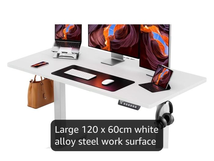 Electric Standing Desk Height Adjustable 120 x 60cm