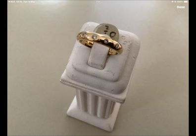 New 18ct Yellow Gold Cartier Style  Diamond Ring