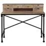 Writing Desk Solid Mango Wood and Steel 110x50x96 cm Image 4