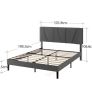 Double Bed Frame Bed 135 x 190 cm Image 9