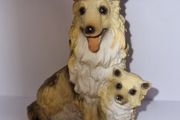 Sheltie Collie Dog Family Figurine