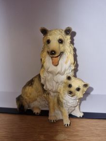 Sheltie Collie Dog Family Figurine