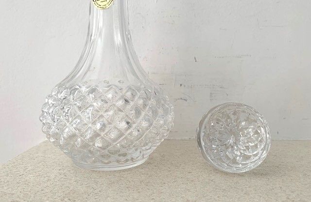Vintage French Crystal Decanteur 1980s
