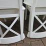 6 x IKEA  Wooden Dining Chairs - White Image 5