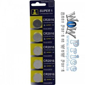3347 Super 1 Cr2016 Lithium Battery 5 Pcs