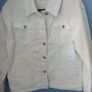 White (Stretch) Denim Jacket (Voggo) NEW Image 3