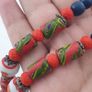 Antique Venetian Style Mix Glass Beads Necklace Image 4
