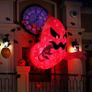 4.5ft Inflatable Scary Ghost Giant Horror Blow Up Halloween Ghost Huge Creepy Ghost with Red Light for Halloween Fright Night Image 4