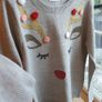 Fantastic H&M Christmas Jumper Reindeer Gold Pom Pom Age 14 Yrs Image 5