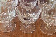 6 Crystal Glass Clarenbridge Galway,  Vintage Dessert Bowls/Champagne/Cocktail Glasses
