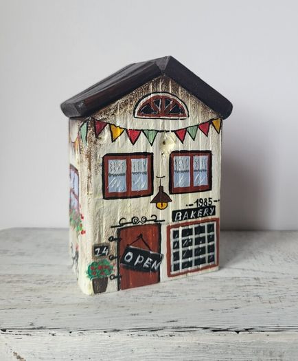 handcrafted tiny wooden house!