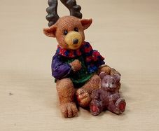 Bear and moose ornament